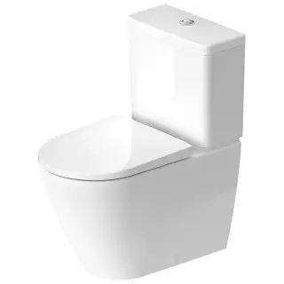 Duravit D-Neo Моноблок 37x65 см, безободковый, слив универсальный, WonderGliss, цвет: белый