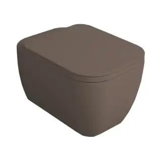 Simas Henges Унитаз подвесной 38х55см.,безободковый, цвет: moka matt