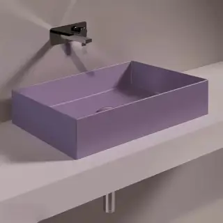 Simas Agile Раковина 60х40см., накладная, без перелива, без отв., цвет: Prugna matt