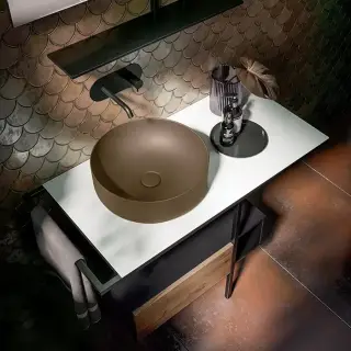 Kerasan Nolita Раковина-чаша 40х15 см, без отв., цвет: Bruno matt