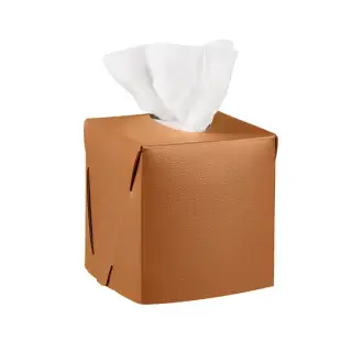 ADJ Салфетница Kleenex, 12x12xH12 см., цвет: коньяк/бордо