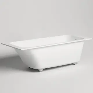 Salini Orlanda Встраиваемая ванна 180х80х60cм, &quot;Up&Down&quot;, сифон, щелевой слив-перелив, S-Sense, цвет: белый матовый