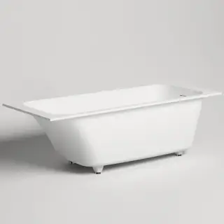 Salini Orlanda KIT Встраиваемая ванна 180х80х60cм, &quot;Up&Down&quot;, сифон, щелевой слив-перелив, S-Stone, цвет: белый матовый