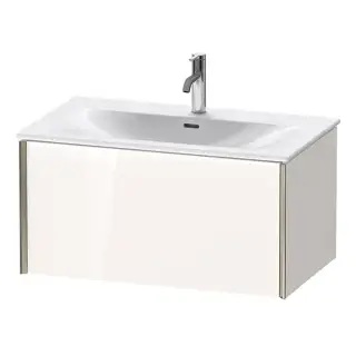 Duravit XViu Тумба подвесная 81x48x39.7см, с раковиной, 1 ящик, цвет: белый глянцевый/champagne matt