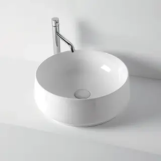 Kerasan F10 Раковина накладная D43х16см, без отв., цвет: белый