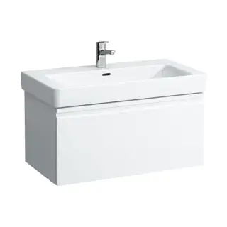 Laufen Pro S Тумба с раковиной 81х45х39см., подвесная, 1 выдвижной ящик, 1 внутренний ящик с органайзером, цвет: белый матовый
