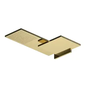 Fantini Venezia Двойной верхний душ, латунь, настенный, цвет: золото плюс