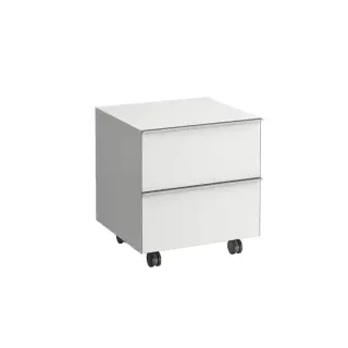 Laufen Space Шкаф на колесиках 535x495(520)x500(580) мм, 2 ящика, белый матовый