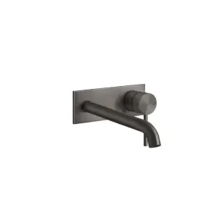 Gessi 316 Встраиваемый смеситель с изливом 200-170мм, внешняя часть, цвет: brushed black metal pvd
