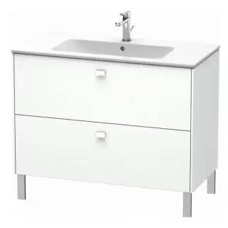 Duravit  Brioso Тумба напольная 102х47.9х68.3см, с раковиной, с 2 выдвижными ящиками, цвет: белый матовый