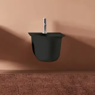 Artceram Chic Биде подвесное 38х53см., с 1 отв., цвет: черный матовый