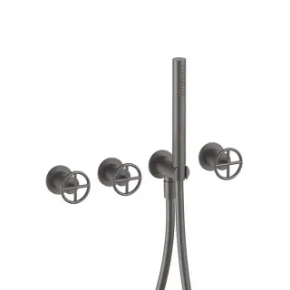 Fantini Fontane Bianche Встраиваемый смеситель для ванны, без излива, цвет: Matt Gun Metal PVD