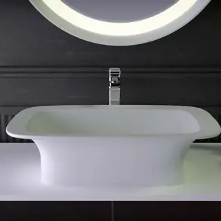 KNIEF Glam Раковина 60х45х116 см, без отв., цвет: белый матовый