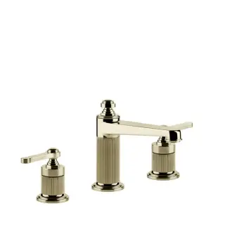 Gessi Venti20 Смеситель для раковины, на 3 отв., высота излива 98 мм., цвет: Brass PVD