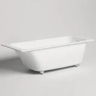 Salini Orlanda Встраиваемая ванна 160х70х60cм, &quot;Up&Down&quot;, сифон, щелевой слив-перелив, S-Sense, цвет: белый матовый