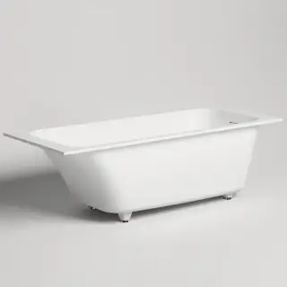 Salini Orlanda Встраиваемая ванна 160х70х60cм, &quot;Up&Down&quot;, сифон, щелевой слив-перелив, S-Sense, цвет: белый глянцевый