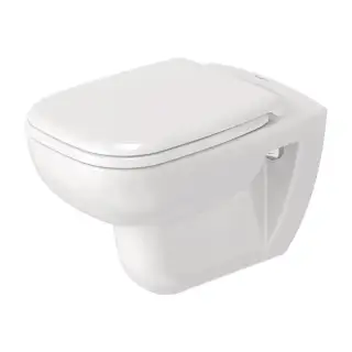 Duravit D-Code Комплект: подвесной унитаз Rimless 257009 35.5х54.5см.+ сиденье с SoftClose 006739