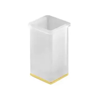 Colombo Lulu Стакан настольный, цвет: PVD золото/матовое стекло