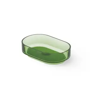 Dea Design Washbasins Раковина 56х36х15см., накладная, без отв., Glasstech, прозрачная смола, цвет: Emerald R3