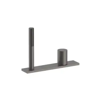 Fantini Milano Смеситель для ванны, набортный, без излива, цвет: Matt Gun Metal PVD