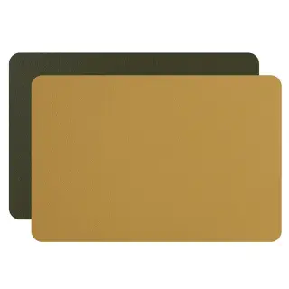 ADJ Плейсмат для рабочего стола, 48x65 см., цвет: горчичный/оливковый