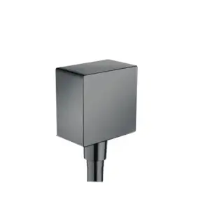 Hansgrohe Вывод воды для ручного душа с клапаном, цвет: шлифованный черный хром