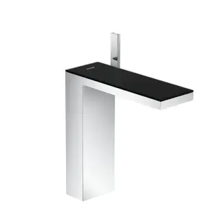 Axor MyEdition Смеситель для раковины 230, на 1 отв., излив 245мм, с донным клапаном, цвет: хром/черное стекло