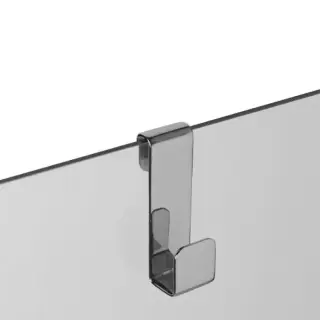 3SC APPY Крючок навесной на стекло, одинарный, цвет: хром