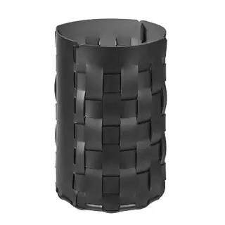 Colombo Adj Корзина для мусора Bottega D22xH35см., напольная, цвет: черный/серый