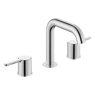 Duravit C.1 Смеситель для раковины, 3 отв., излив 140мм, цвет: хром