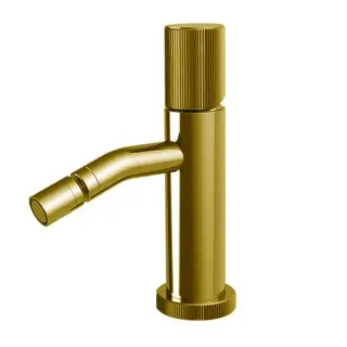 Fima Carlo Frattini Spillo Up Смеситель для биде, на 1 отв., с донным клапаном, цвет: золото