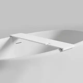 Salini Gabbiano Basic Полка для ванны 900х200х72 мм. установка на отдельностоящие ванны шириной до 870 мм, S-Stone, цвет: матовый белый