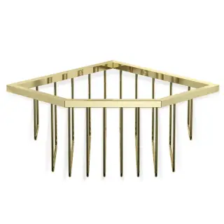 Decor Walther WA ECK1 Корзина универсальная 18x18x9.5см для душа, угловая, подвесная, цвет: золото