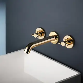 Gattoni GAS Смеситель для раковины, встраиваемый, цвет: Gold 24KT