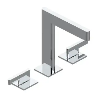 THG ICON-X METAL À MANETTES Смеситель для раковины, 3 отв., с донным клапаном, цвет: хром