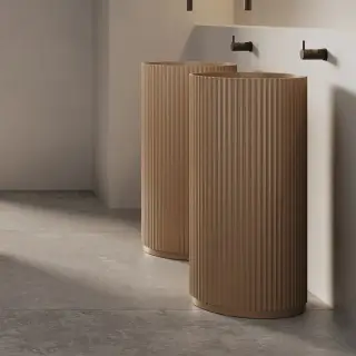 Dea Design Pedestal Basin Раковина напольная d450хh90см, цвет: dark camel