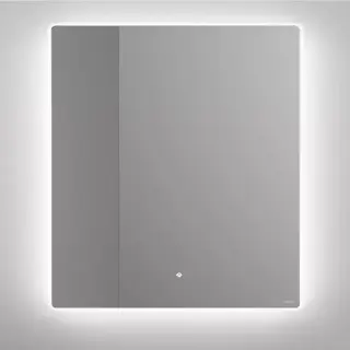 Salini Зеркало для ванны OMBRA 90х90х2.5см., с LED подсветкой, влагостойкое AGC Сrystalvision, сенс. выкл., крепления, обогрев, антизапот.