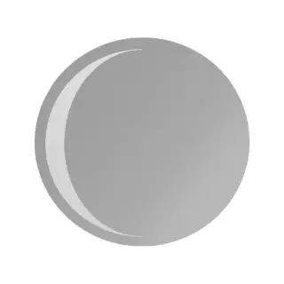 Simas Henges Зеркало круглое Mezzaluna, с подсветкой