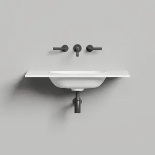 Salini Onda Plus Essentials Раковина 80х50х14см., подвесная, 1 отв., цвет: белый матовый