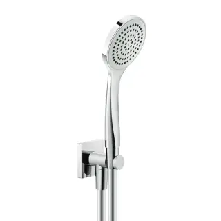 Gessi Rilievo Душевой комплект, состоящий из вывода воды на1/2&quot;, держателя, шланга 1,50 м и душевой лейки, цвет: хром