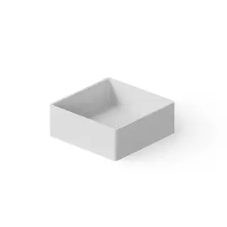 Dea Design Washbasins Раковина 40х40х15см., накладная, без отв., Solid Surface, цвет: White №18