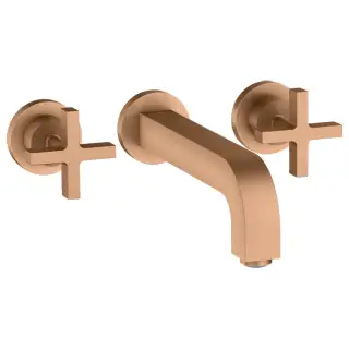 Axor Citterio Смеситель для раковины 222, встраиваемый, излив: 22.2см., цвет: шлифованная бронза