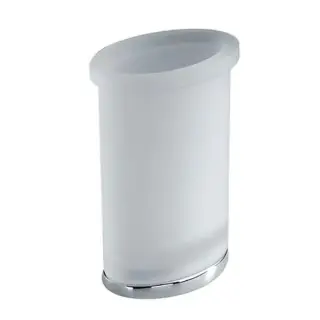 Colombo Land Стакан настольный, цвет: хром/матовое стекло