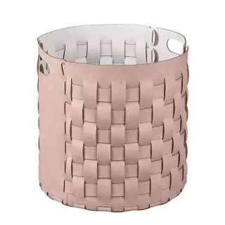 Colombo Adj Круглая корзина Bottega D40хH40см., напольная, цвет: пепельная роза/устричный