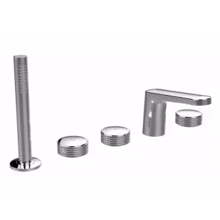 Carlo Frattini Texture Collection, Смеситель к борту ванны, цвет: Хром