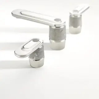 THG CORVAIR A MANETTES FIOR DI BOSCO Смеситель для раковины на 3 отверстия, с донным клапаном, цвет: хром