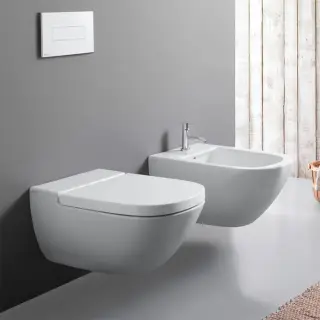 Globo Stockholm Унитаз подвесной 51х37см, с системой скрытого крепежа, цвет: белый