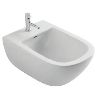 Globo Stockholm Биде подвесное 51х37см, с системой скрытого крепежа, с 1 отв под смеситель, цвет: белый