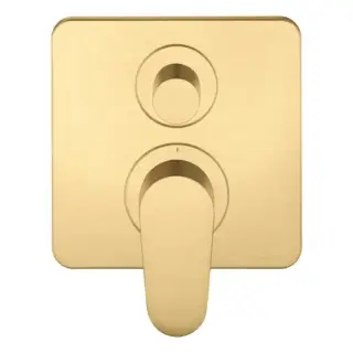 Axor Citterio M Смеситель для ванны, встраиваемый, с переключателем на 2 потока, цвет: шлифованное золото