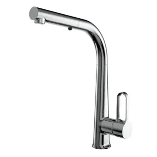 Carlo Frattini Kitchen Смеситель для кухни с выдвижной лейкой, цвет: хром